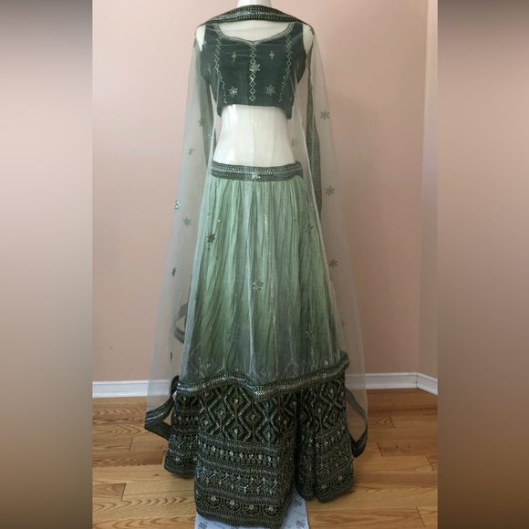 Green lengha - Picture 1 of 3